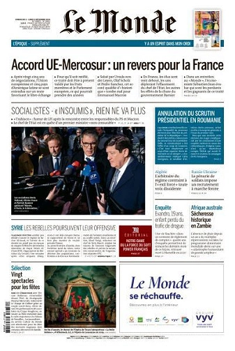 Le Monde du 08 Décembre 2024