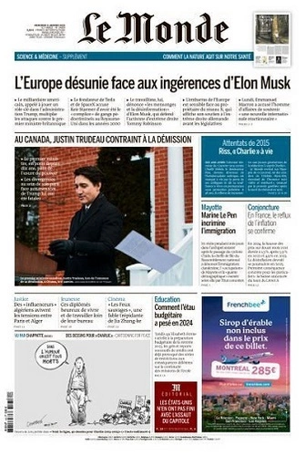 Le Monde du 08 Janvier 2025