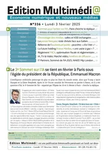 Edition Multimédi@ N.336 - 3 Février 2025